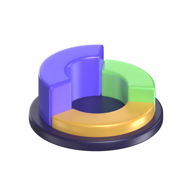 Tortendiagramm 3D Modell 3D Graphic