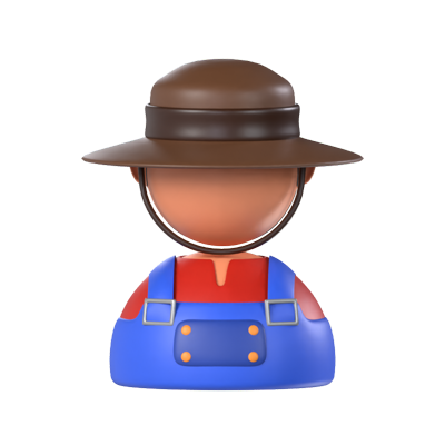 Farmer 3D Model 3D Graphic