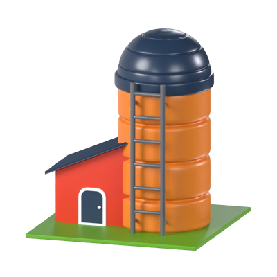 silo 3d modell 3D Graphic