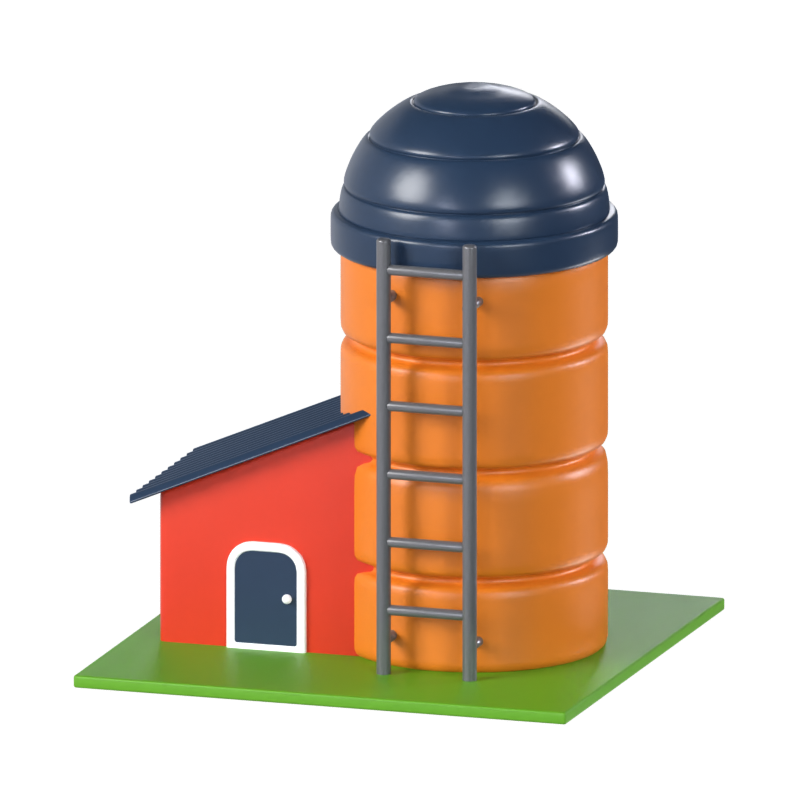 Silo 3D Modell