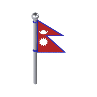 Nepal Flag 3D Model 3D Graphic