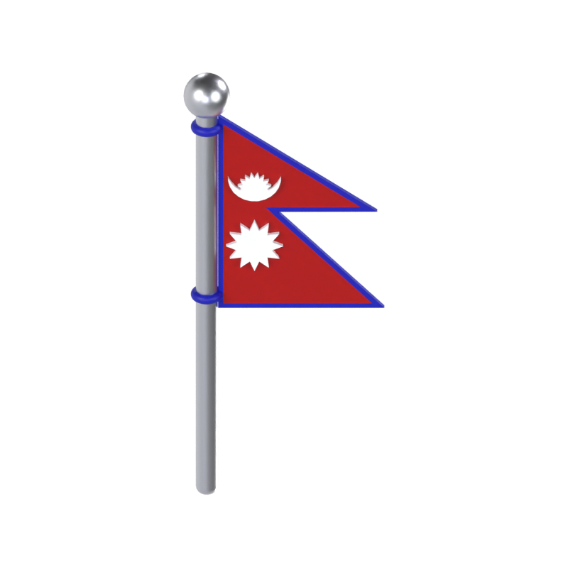 Nepal Flag 3D Model 3D Graphic