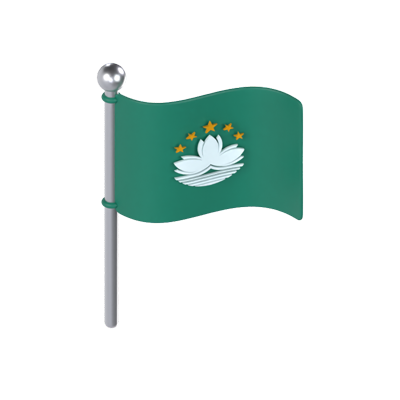 macau flagge 3d modell 3D Graphic