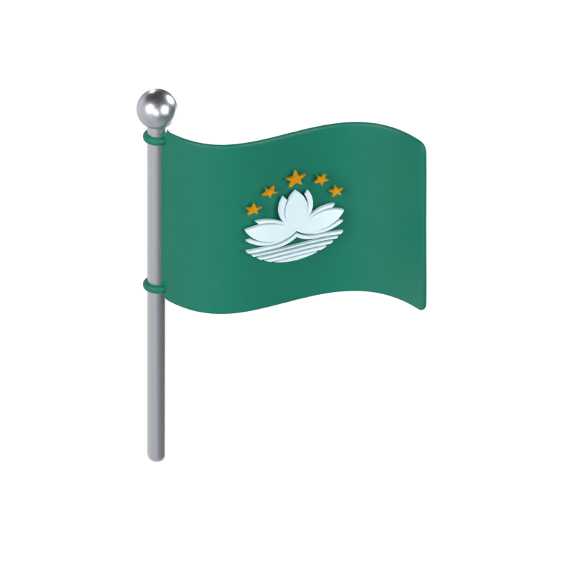 Macau Flagge 3D Modell 3D Graphic