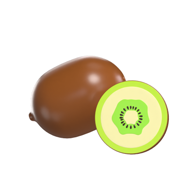 modelo 3d do kiwi 3D Graphic