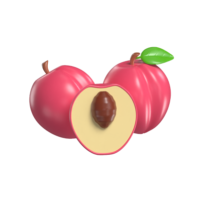 Peach 3D Model 3D Graphic