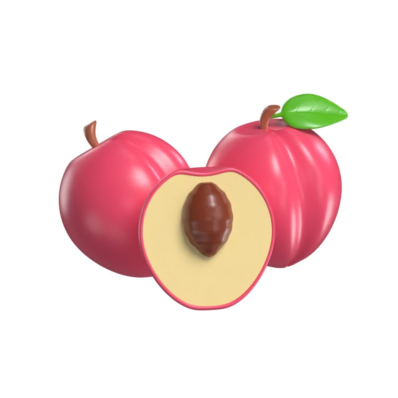 Peach 3D Model 3D Graphic