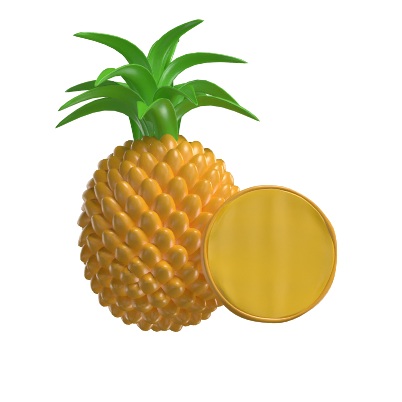 Piña Modelo 3D 3D Graphic