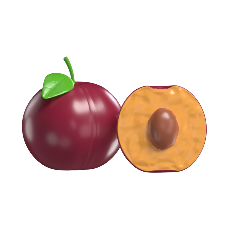 Plums 3D Model 3D Graphic