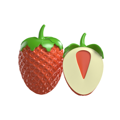 Strawberries 3D Model 3D Graphic