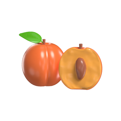 Apricots 3D Model 3D Graphic