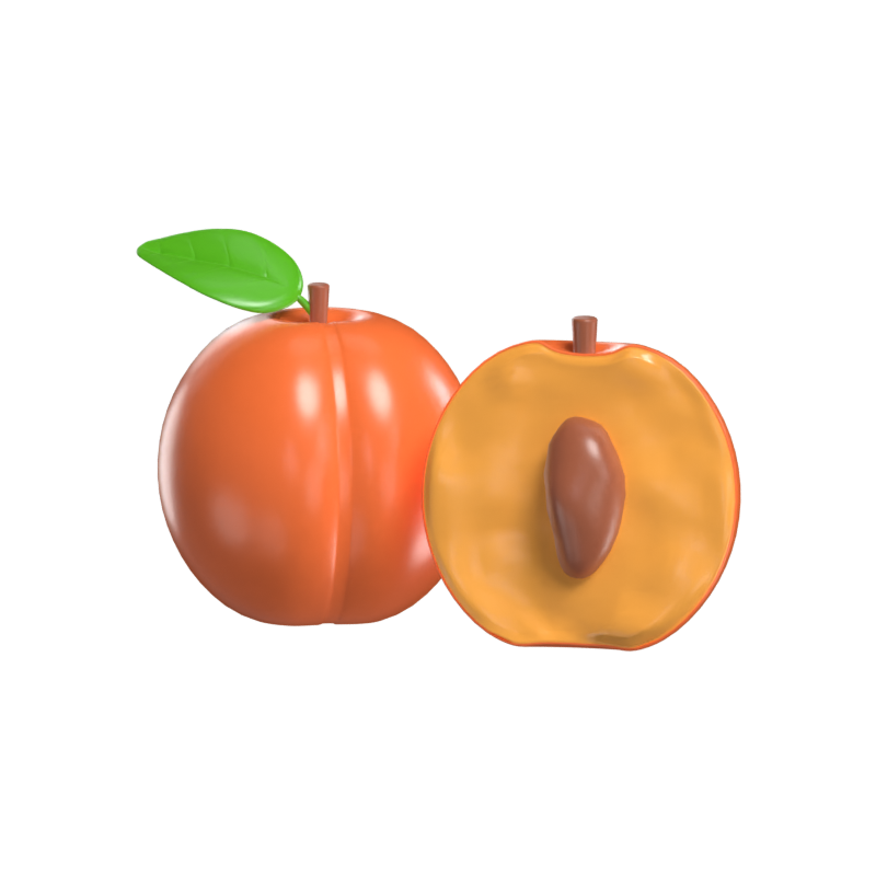 Apricots 3D Model 3D Graphic