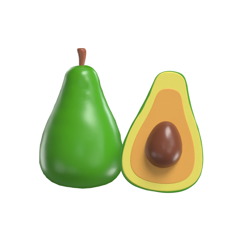 Aguacate Modelo 3D 3D Graphic