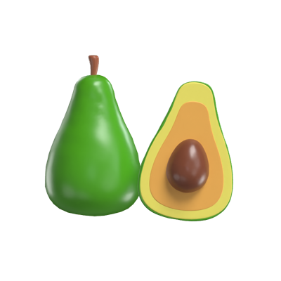 aguacate modelo 3d 3D Graphic