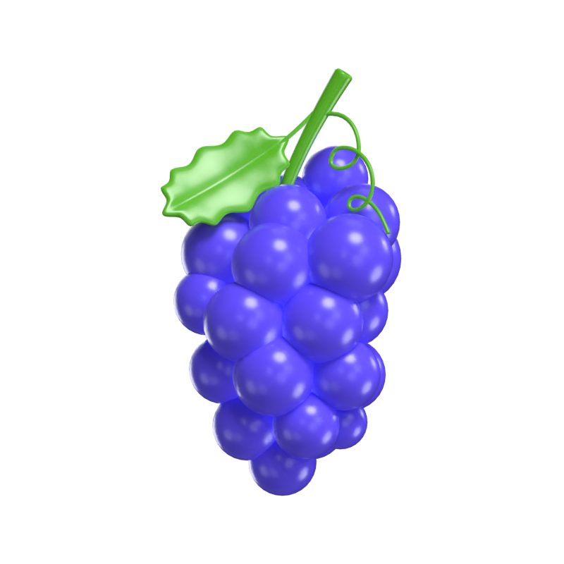 Modelo 3D de uvas 3D Graphic