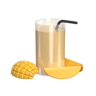 Mango Juice 3D Model 3D Graphic