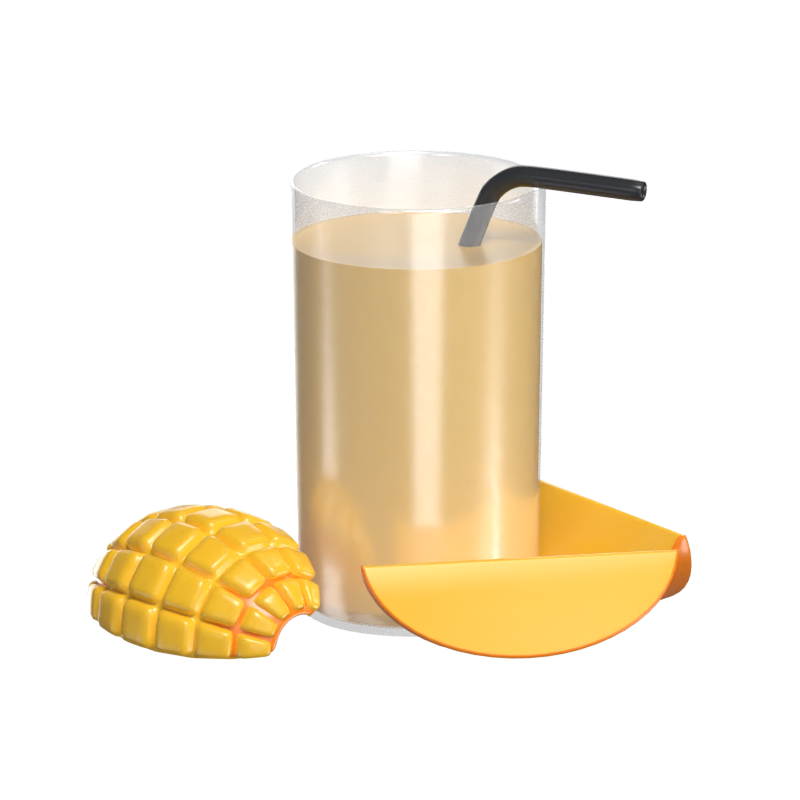 Mango Juice 3D Model 3D Graphic