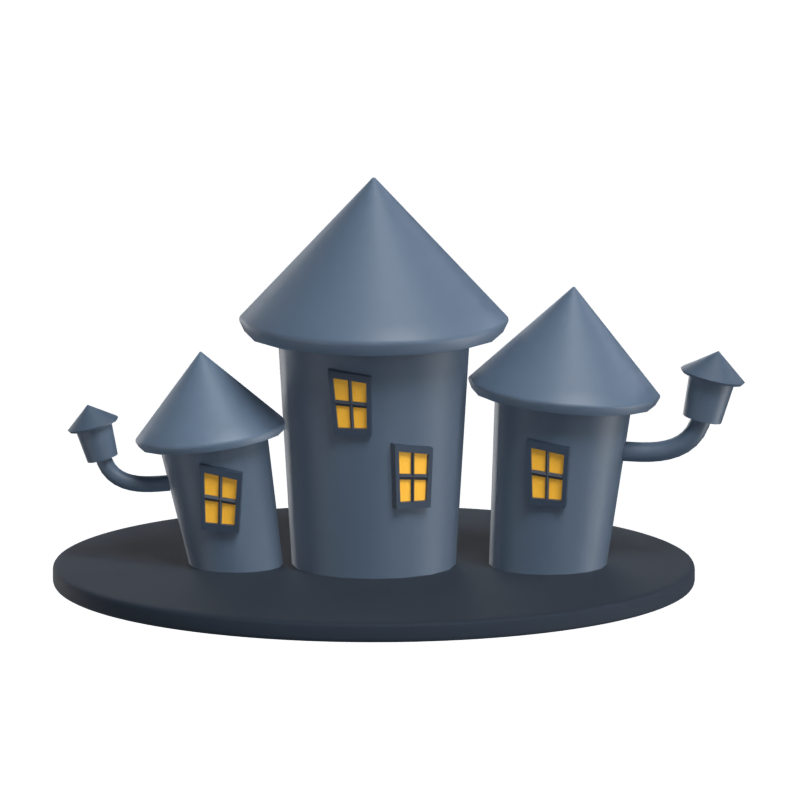 Haunted House 3D Model 3D Graphic