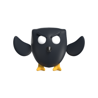 Scary Owl 3D Model 3D Graphic