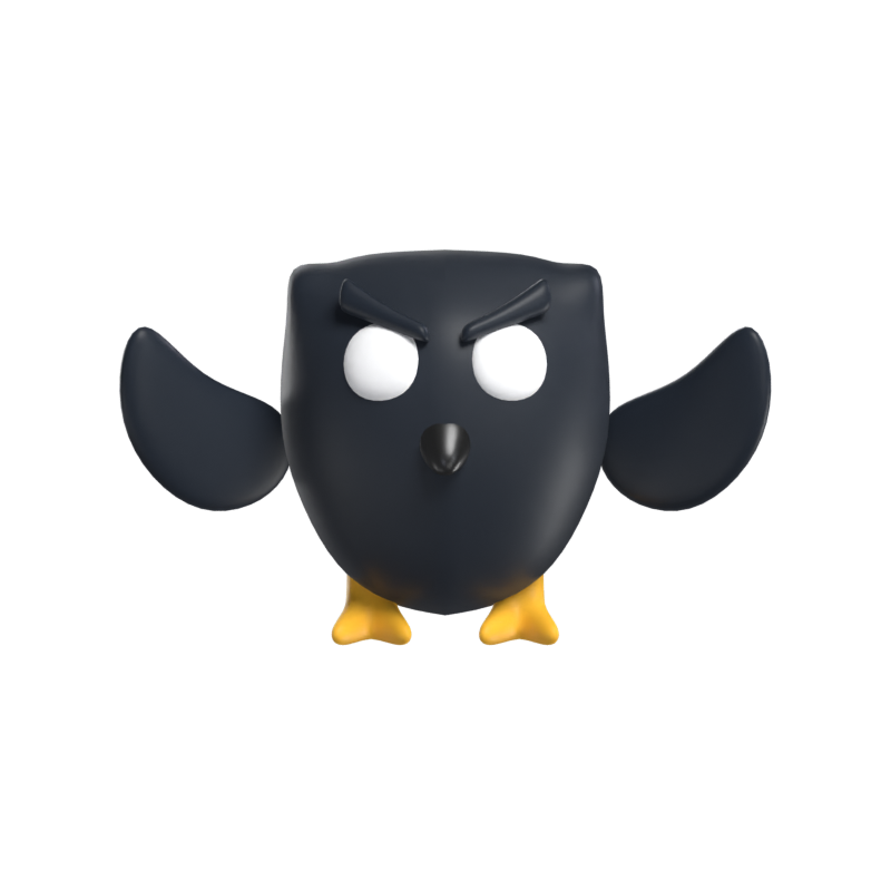 Scary Owl 3D Model 3D Graphic