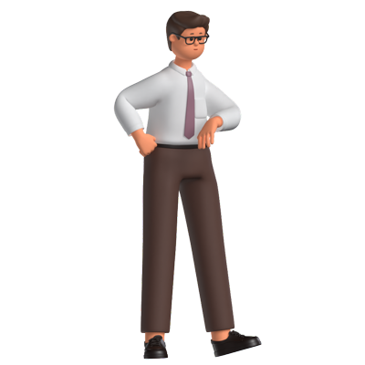 ryan hr fintech personaje 3d 3D Graphic