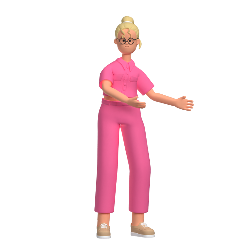 Tracy HR Fintech 3D Character