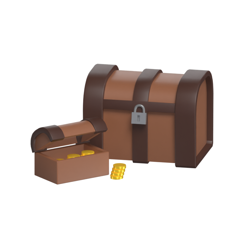 Treasure Box 3D Model 3D Graphic