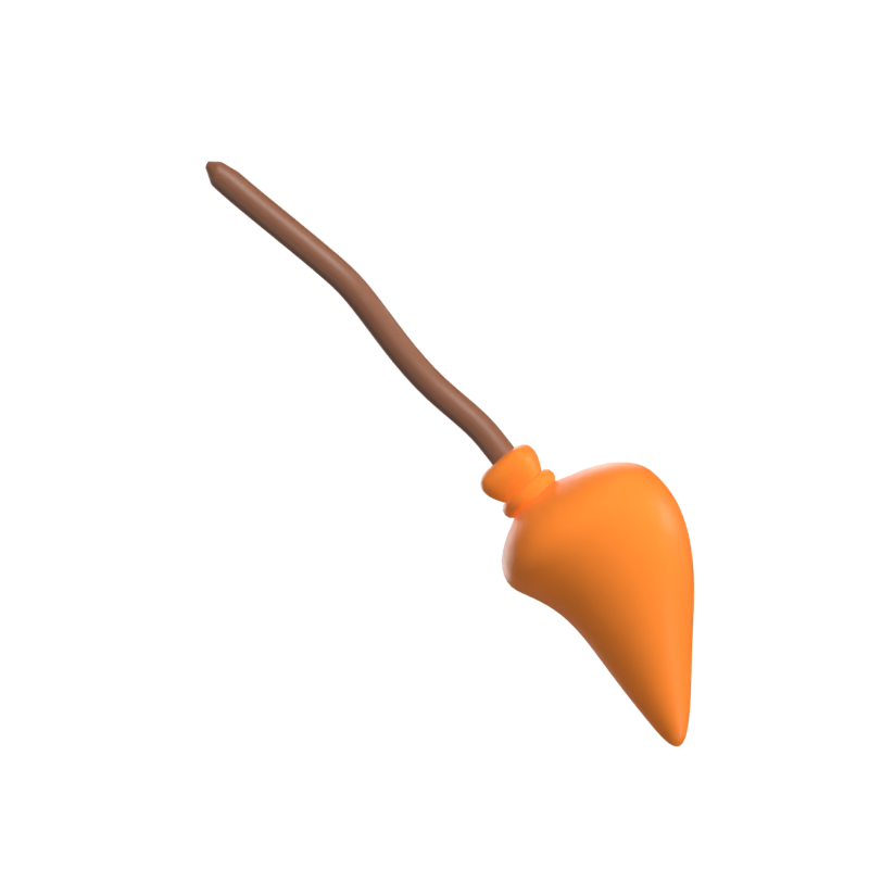 Witch Broom 3D Model