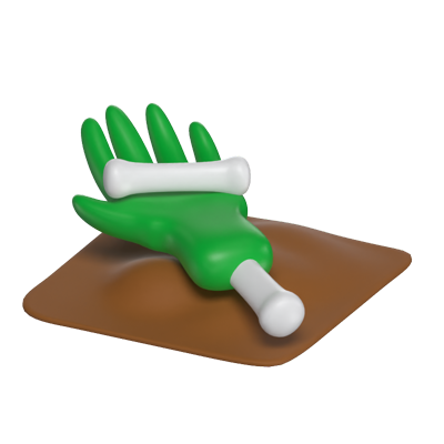 Zombie Hand 3D Model 3D Graphic