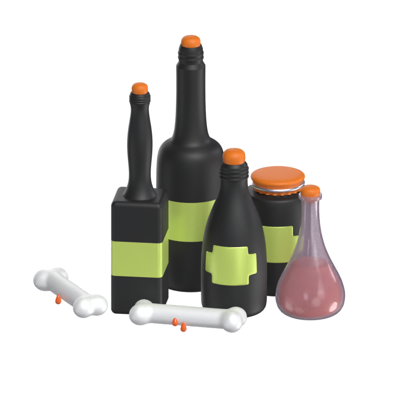 Witch Bottle 3D Model 3D Graphic