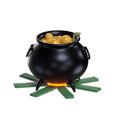 Witch Cauldron 3D Model 3D Graphic