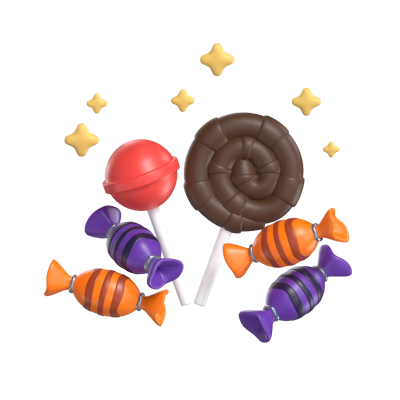 Candies 3D Model 3D Graphic