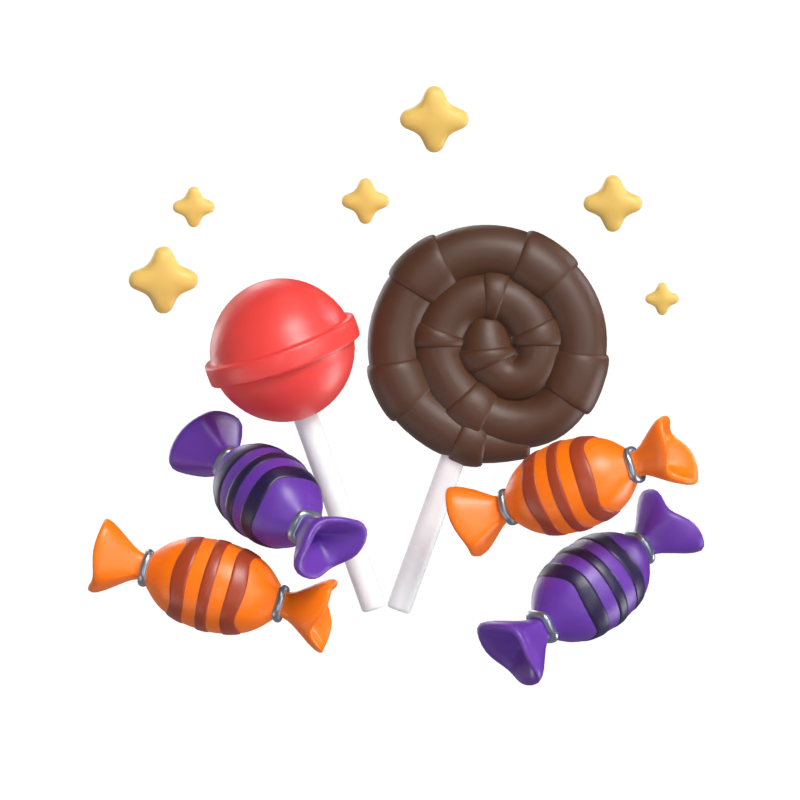 Candies 3D Model 3D Graphic