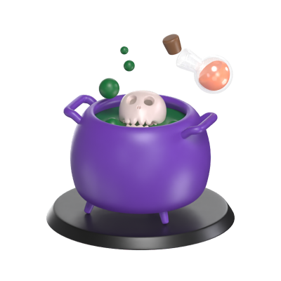 Couldron Pot 3D Model 3D Graphic