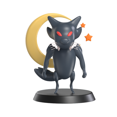 Hombre lobo nocturno Modelo 3D 3D Graphic