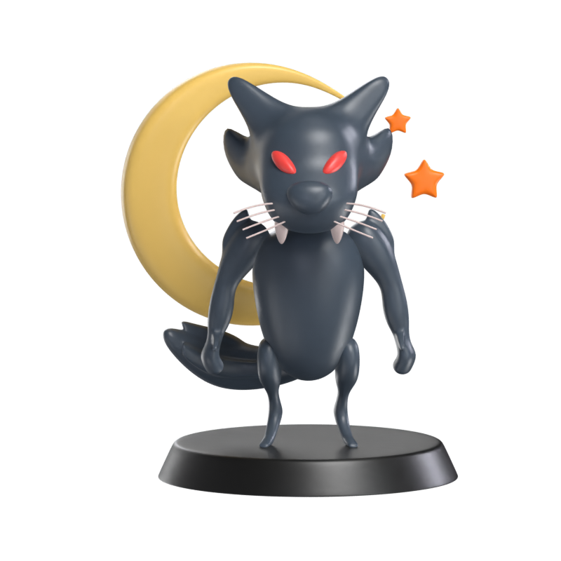 Hombre lobo nocturno Modelo 3D 3D Graphic