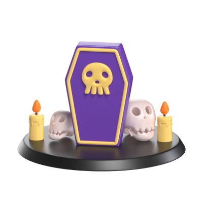 Skull Coffin 3D Model 3D Graphic