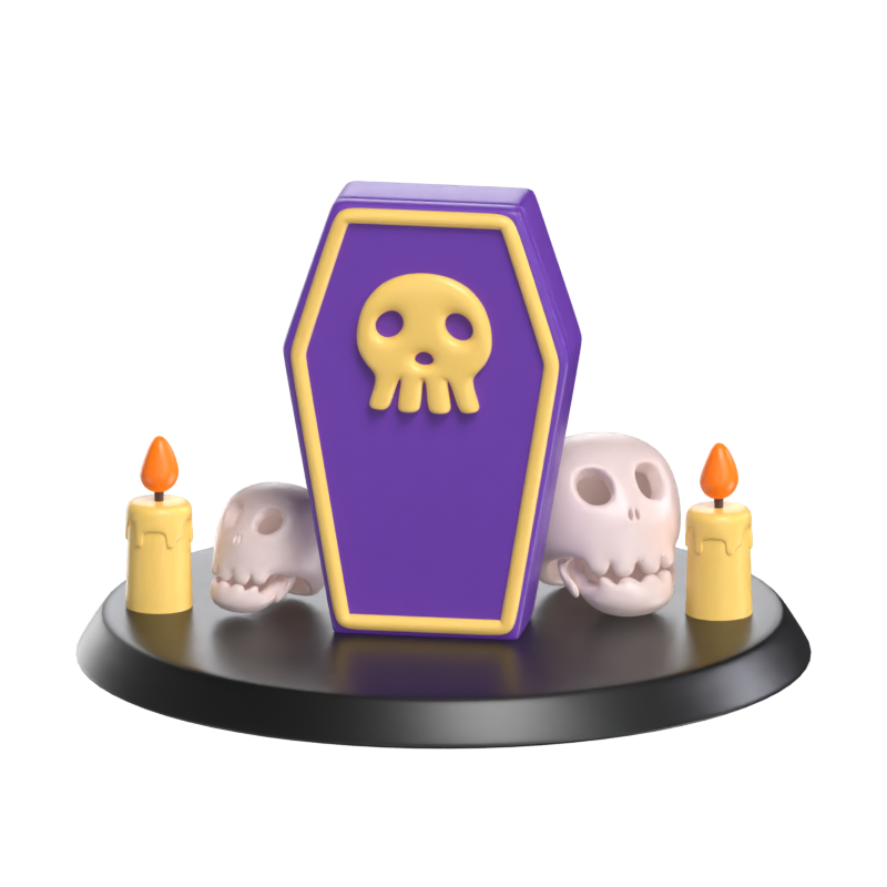 Skull Coffin 3D Model 3D Graphic