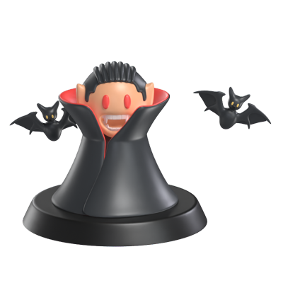 vampir und fledermaus 3d modell 3D Graphic