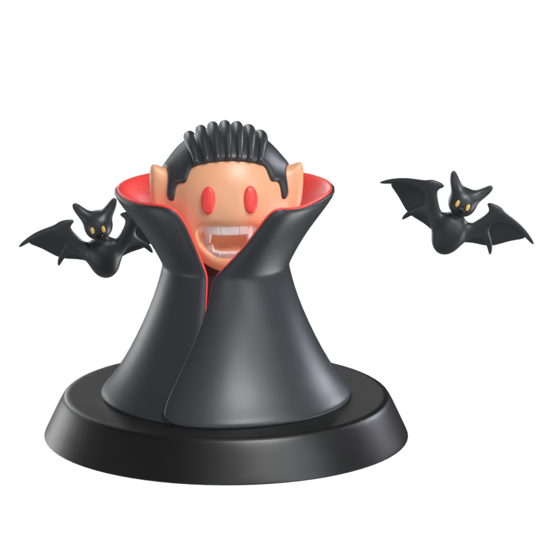 Vampir und Fledermaus 3D Modell 3D Graphic