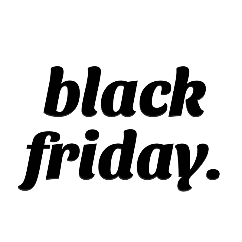 Black Friday 3D Text