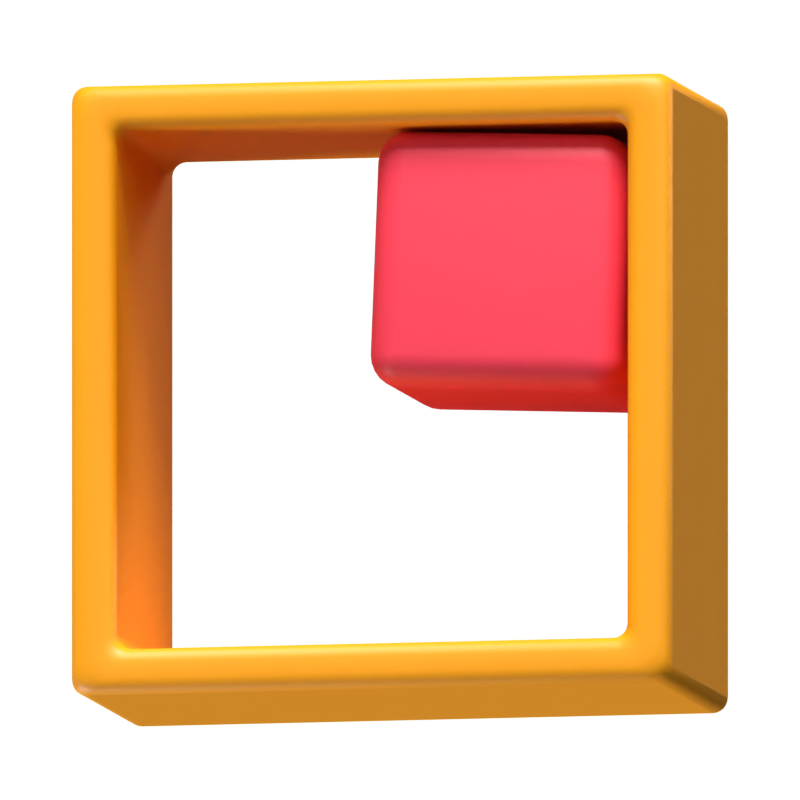 Rotating Cube Loading Animated 3D Icon 3D Graphic