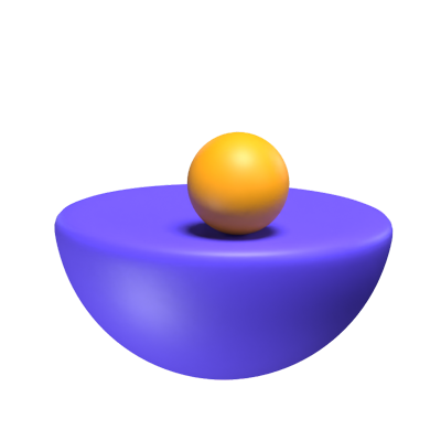 Balancing Loading Animated 3D Icon 3D Graphic