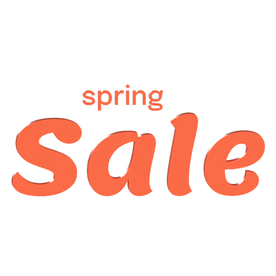 Spring Sale 3D Text 3D Graphic