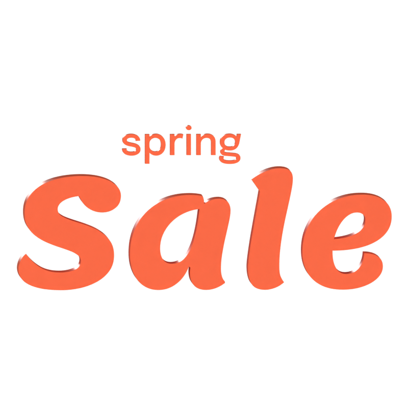 Texto 3D Spring Sale