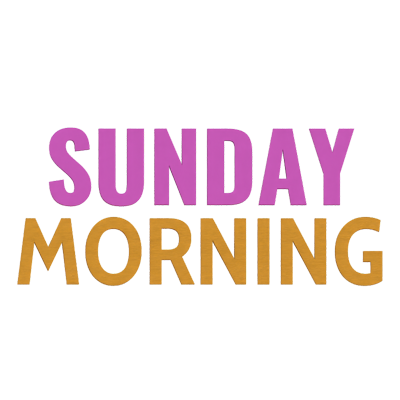 Sunday Morning 3D Text 3D Graphic