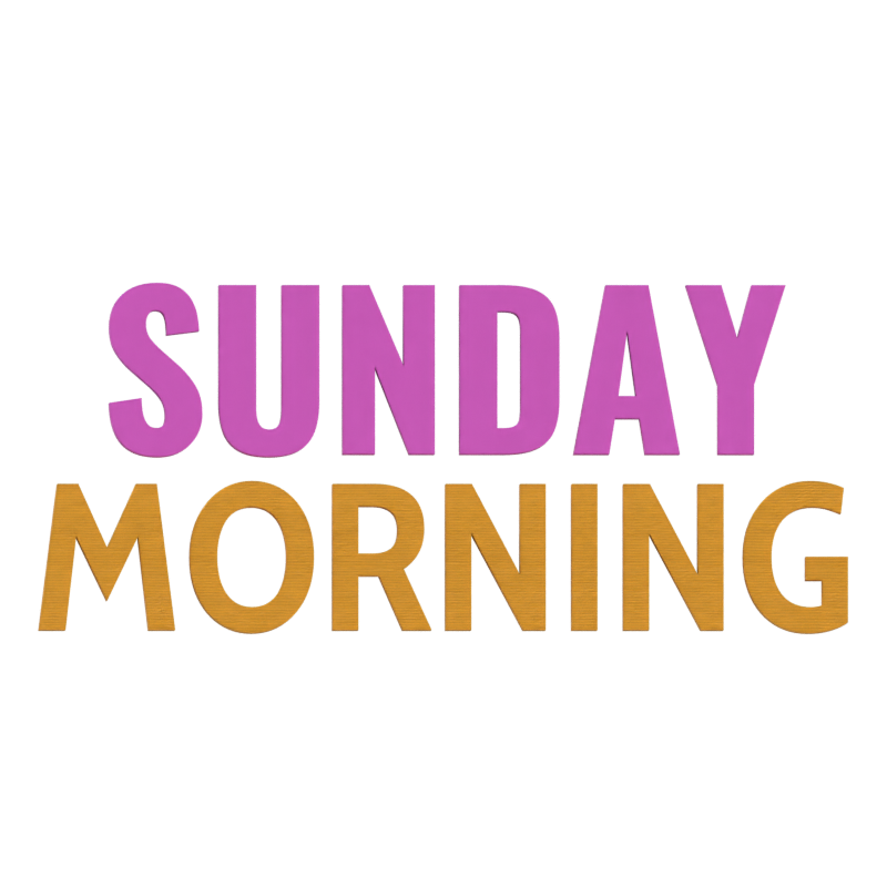 Sonntagmorgen 3D Text