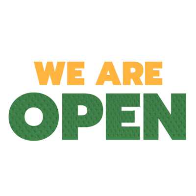 We Are Open 3D Text 3D Graphic