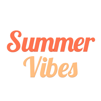 sommer vibes 3d text 3D Graphic