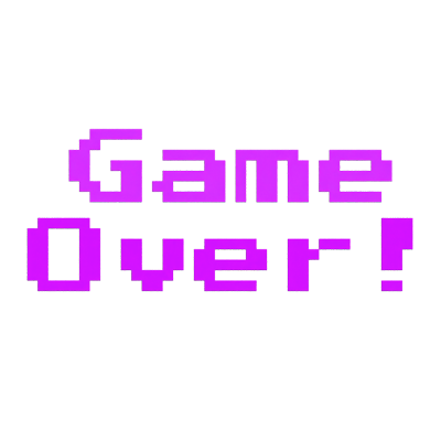 game over 3d text 3D Graphic